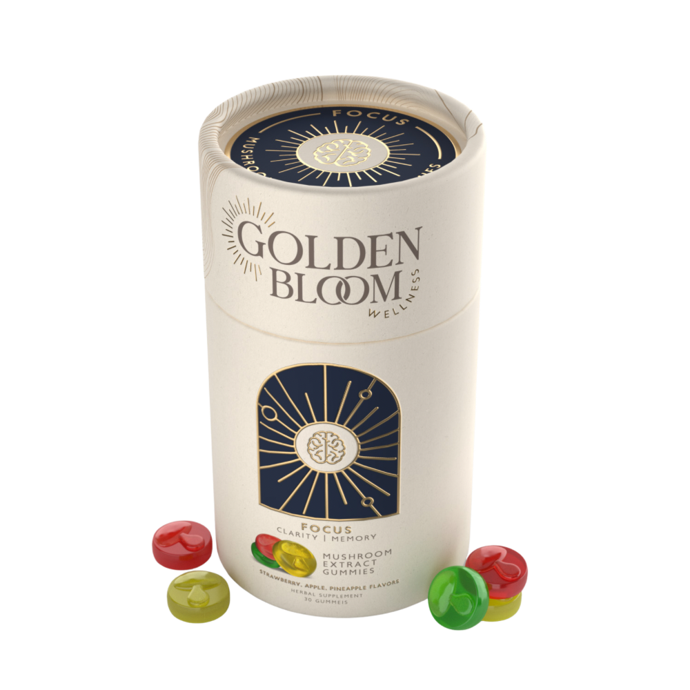 Premium Lions Mane + Cordyceps Mushroom Gummies (Focus)