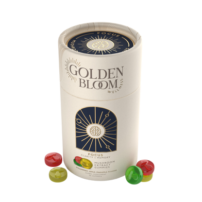 Premium Lions Mane + Cordyceps Mushroom Gummies (Focus)