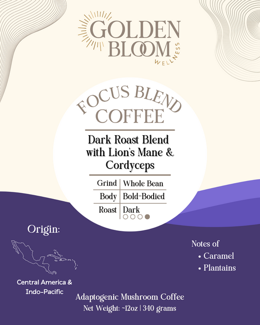 Organic Dark Roast Coffee with Mushrooms